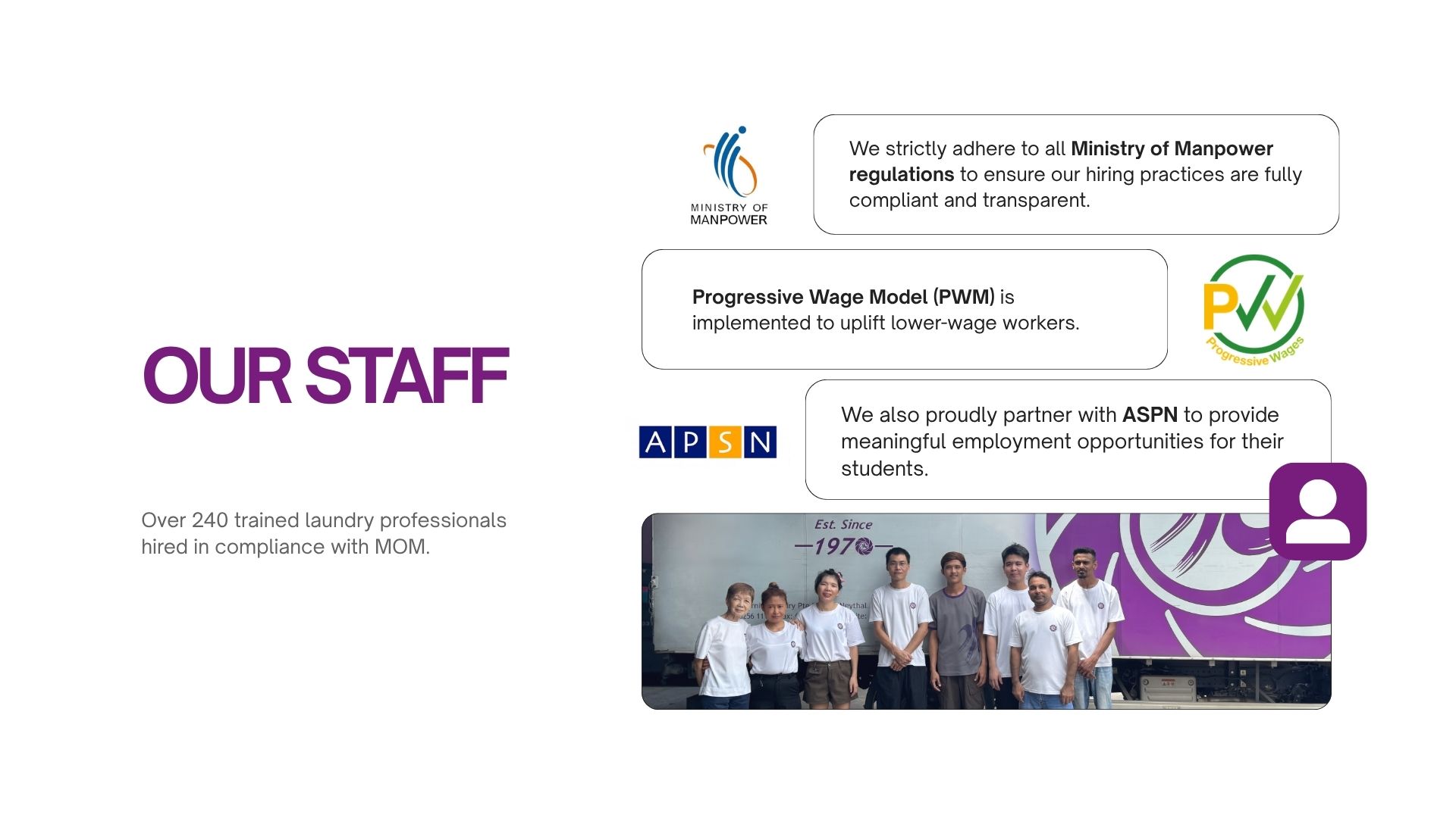 SIMPLE California Laundry Marketing - Staff