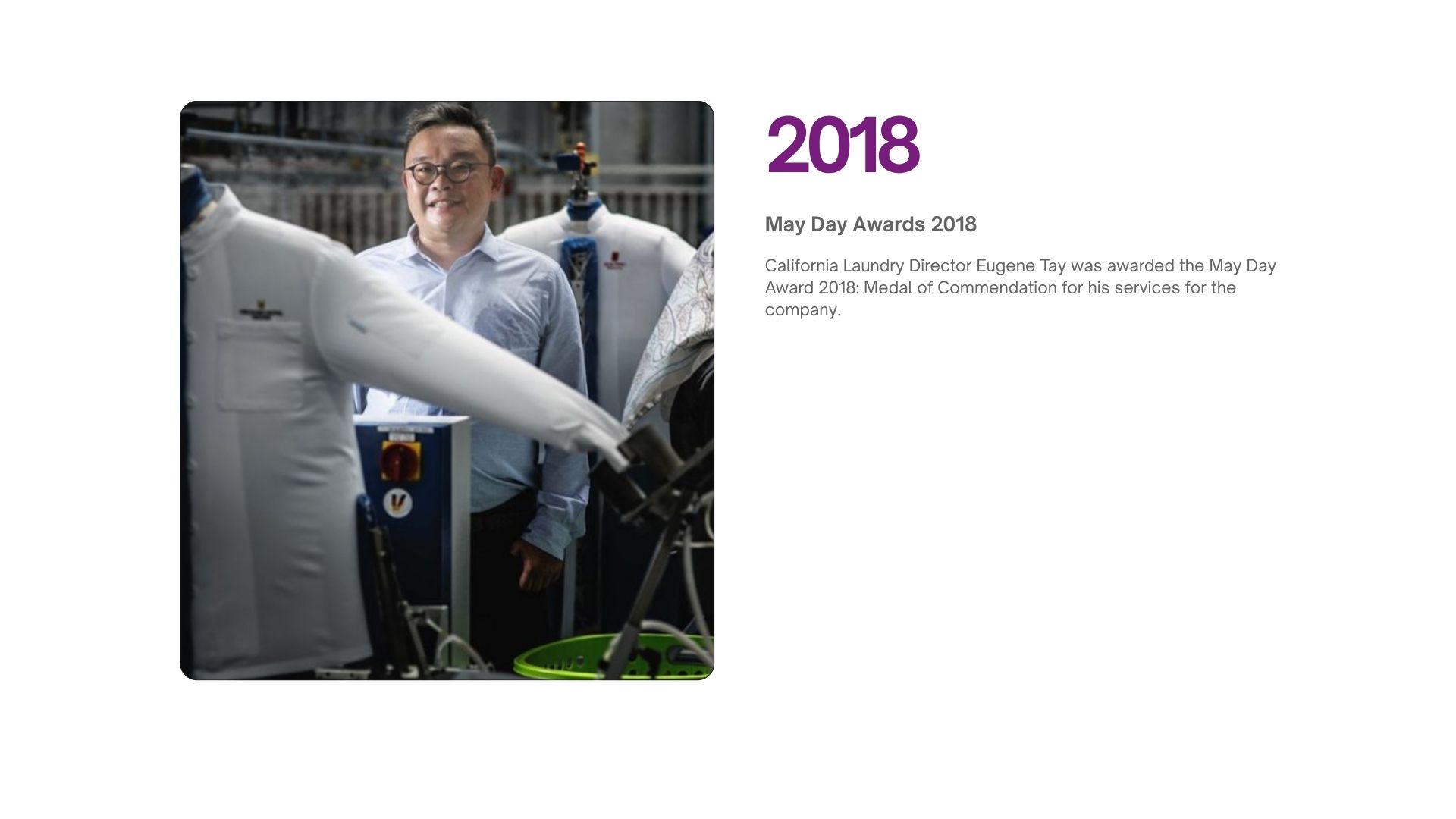 SIMPLE California Laundry Marketing - history 2018